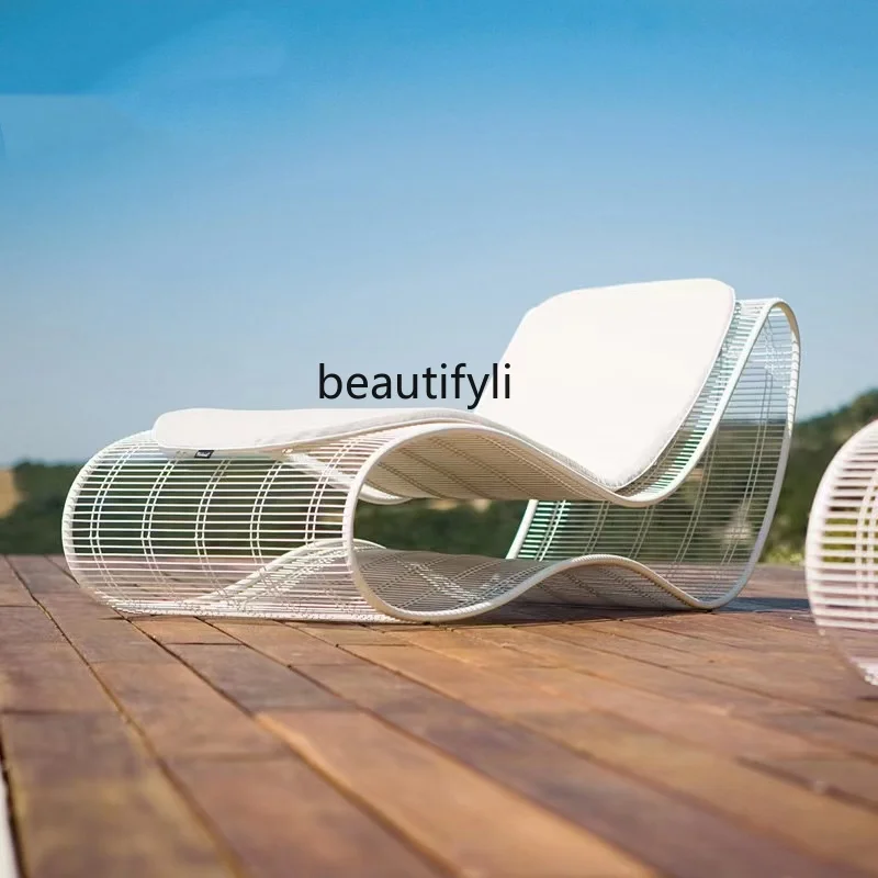 

Outdoor Lounging Designer Hotel Swimming Pool Leisure Villa Courtyard Lounger Waterproof Sunscreen Resort Beach