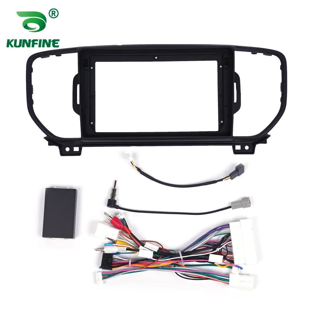 Auto GPS Navigation Stereo Für KIA KX5 Sportage R 2016-2018 Radio Fascias Panel Rahmen Fit 2Din 9 zoll in Dash kopf Einheit bildschirm – Detail 4