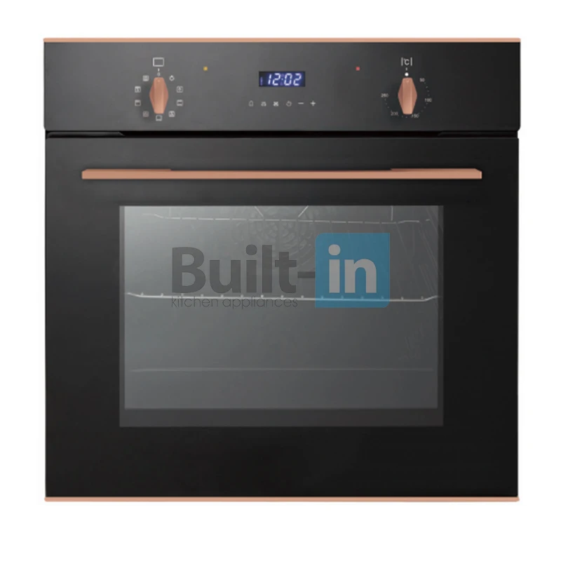 60cm Built-in Electric Oven 9 function ,with golden rose knob with grill