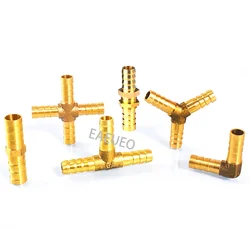 Brass Pipe Fitting 2/3/4 Way  6mm 8mm 10mm 12mm 16mm 19mm Hose Copper Pagoda Water Tube Fittings For Gas/Water Tube