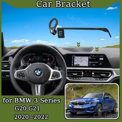 Car Mobile Phone Holder for BMW 3 Series G20 G21 2020~2022 MagSafe Magnetic Bracket GPS Navigation Screen Stand Auto Accessories