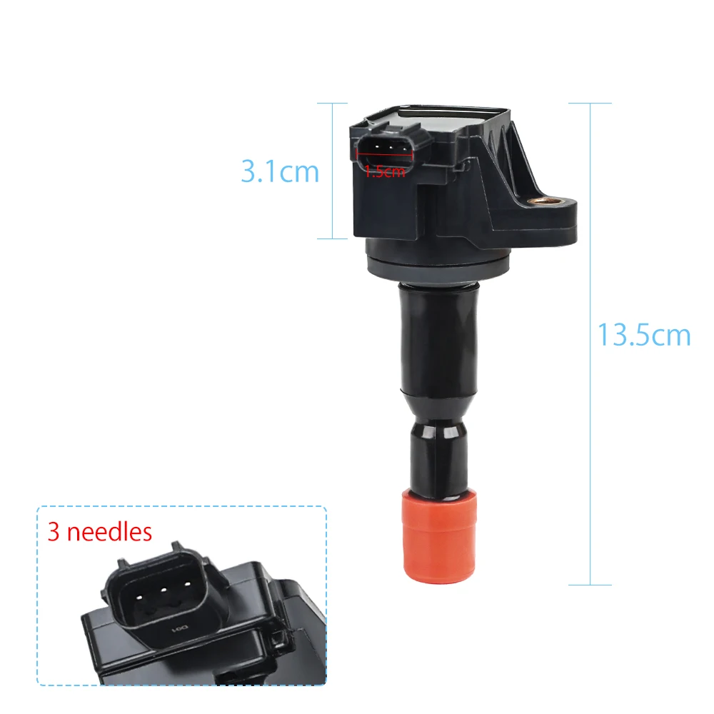 4pcs Ignition Coil For HONDA CITY CR-Z CIVIC FIT JAZZ 2008-2013 1.5L 1.4 1.3 1.2 OE NO 30520-RB0-003 UF626 CM11116 30520-RB0-S01