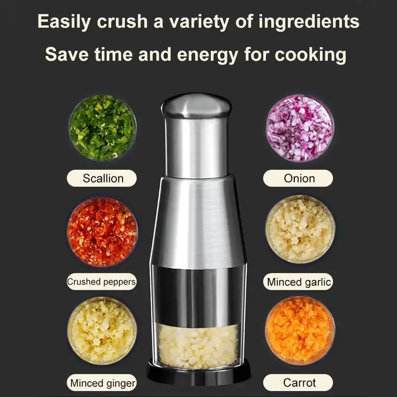 Food Chopper Slap it Vegetable Dicer Safe Mincer Onions Garlic Salads & Veggies Easy to Clean Kitchen Accessories Q1FD