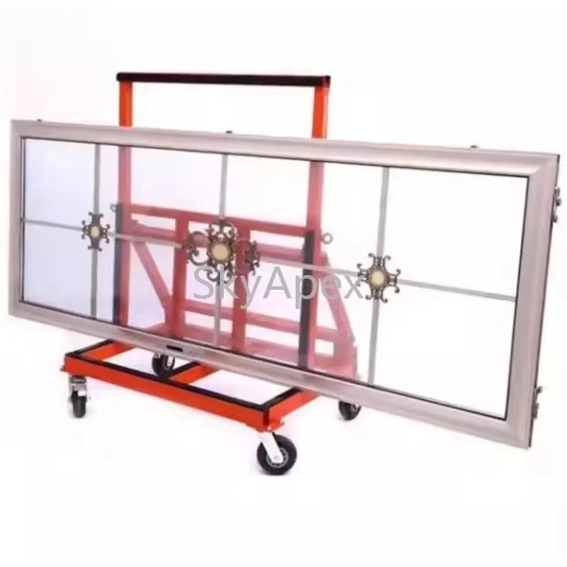 800KG Foldable Glass Door Window Lifting Equipment Moving Trolley Cart For Material Transport Heavy Duty Durable Easy To Operate