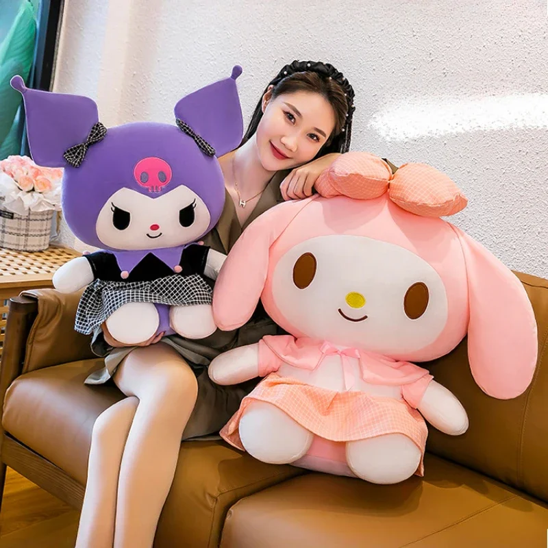 100CM Super Große Größe Sanrio Cartoon Nette Kuromi Stofftier Puppe Plüschtiere Kawaii Zimmer Dekoration Spielzeug Kinder Weihnachten Geschenk