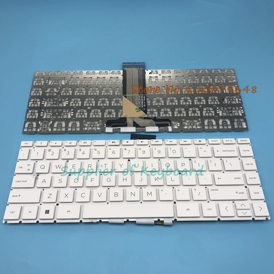 

New English Keyboard For HP Stream 14-CB113WM 14-CB161WM 14-CB163WM 14-CB164WM 14-CB174WM Black/White