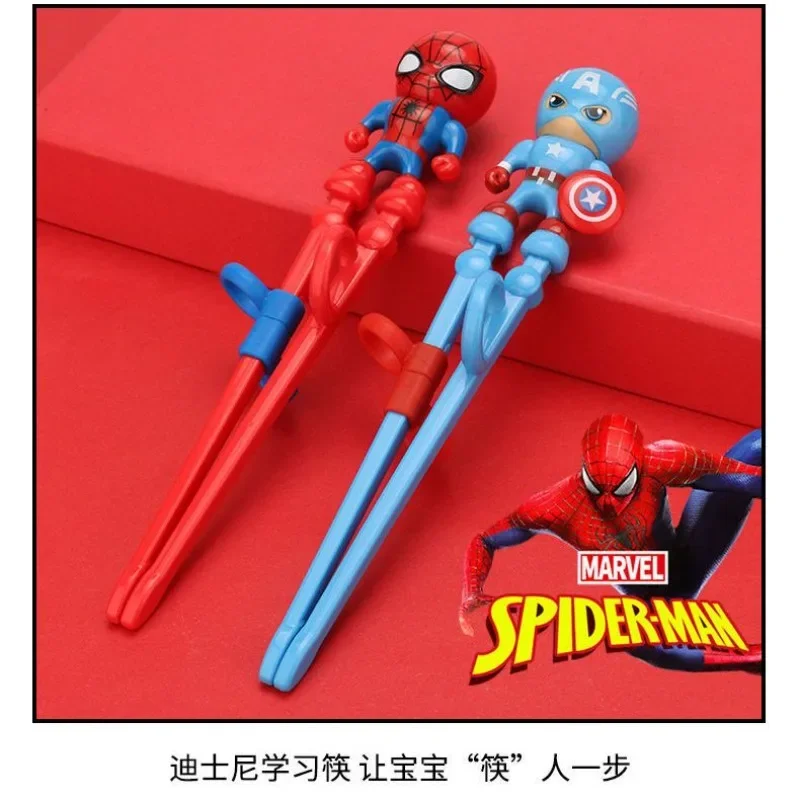 Marvel Spiderman Disney children's training chopsticks for toddlers at home  baby special learning chopsticks cartoon tableware