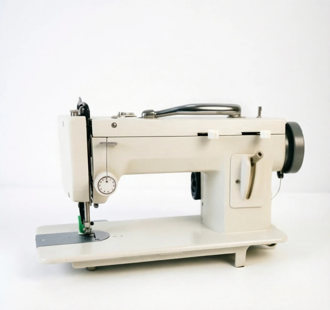 Embroidery Industrial Lockstitch Sewing Machine Single Needle Needle Feed Heavy Duty New Iron