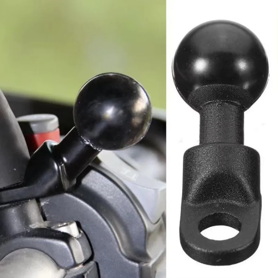 Motorcycle Angled Base W/ 10mm Hole 1'' Ball Head Adapter Work For Aprilia Suzuki Bandit 600 Tech Yamaha Fjr 1300 Crf300l 1x