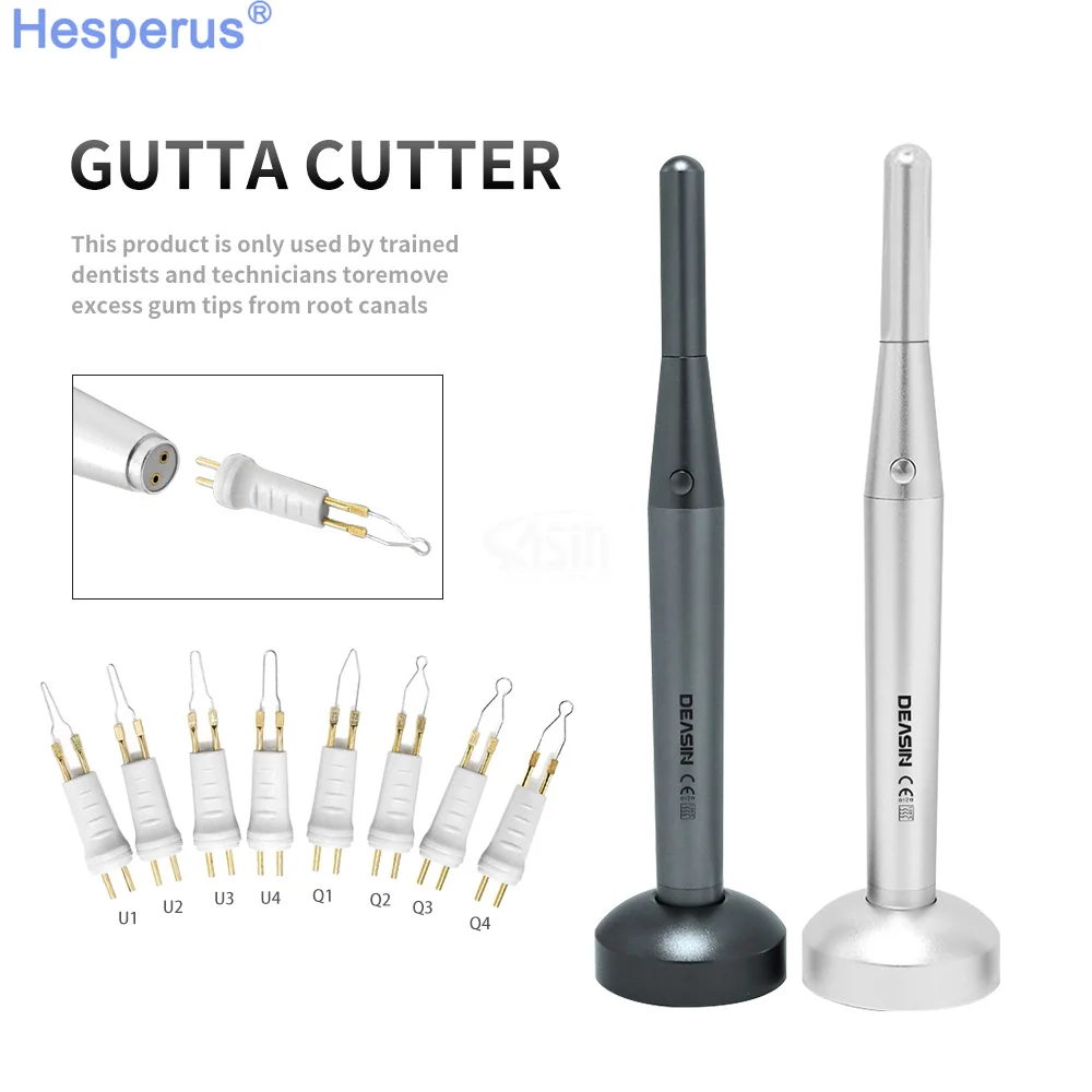 Den tal Endo Gutta Cutter Teeth Whitening Oral Hygiene Tooth Gum Cutter Gutta Percha Cutter WIth 8 Tips dent istry Tools