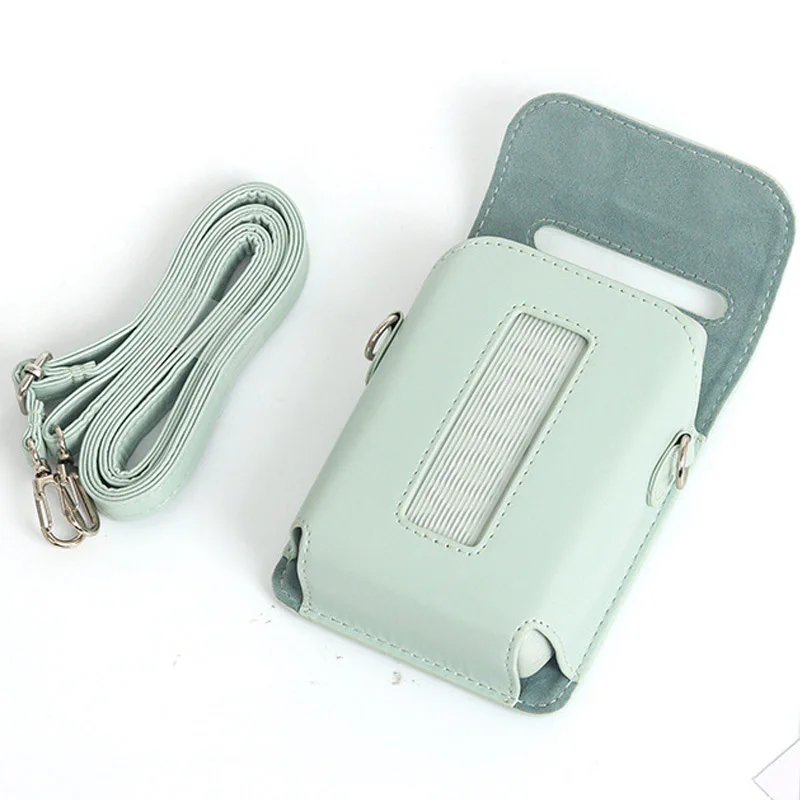 กระเป๋าหนัง PU แบบพกพาสําหรับ Mini Link 3 Perfect Fit ป้องกันพร้อมสายคล้องไหล่สําหรับ Mini Link 3 อุปกรณ์เสริม