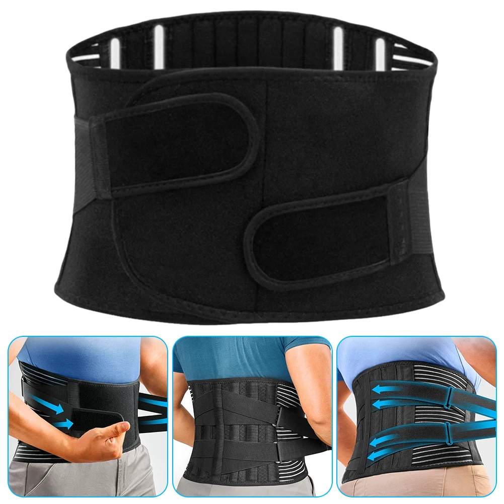 

Поясничный поддерживающий пояс, бандаж для нижней части спины для облегчения боли, коррекция осанки, дышащая поясничная поддержка для грыжи дисков, нижняя часть спины