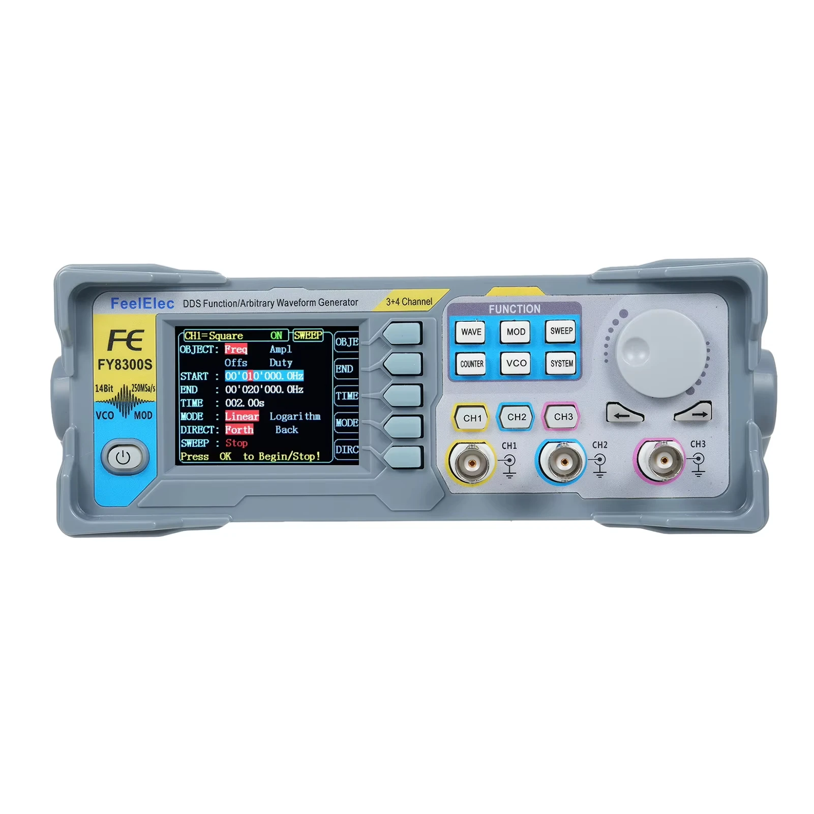 FY8300S 20M 40M 60M 3 Channel DDS Function Signal Arbitrary Waveform Generator 4 TTL Frequency Sweeper Output Meter Counter