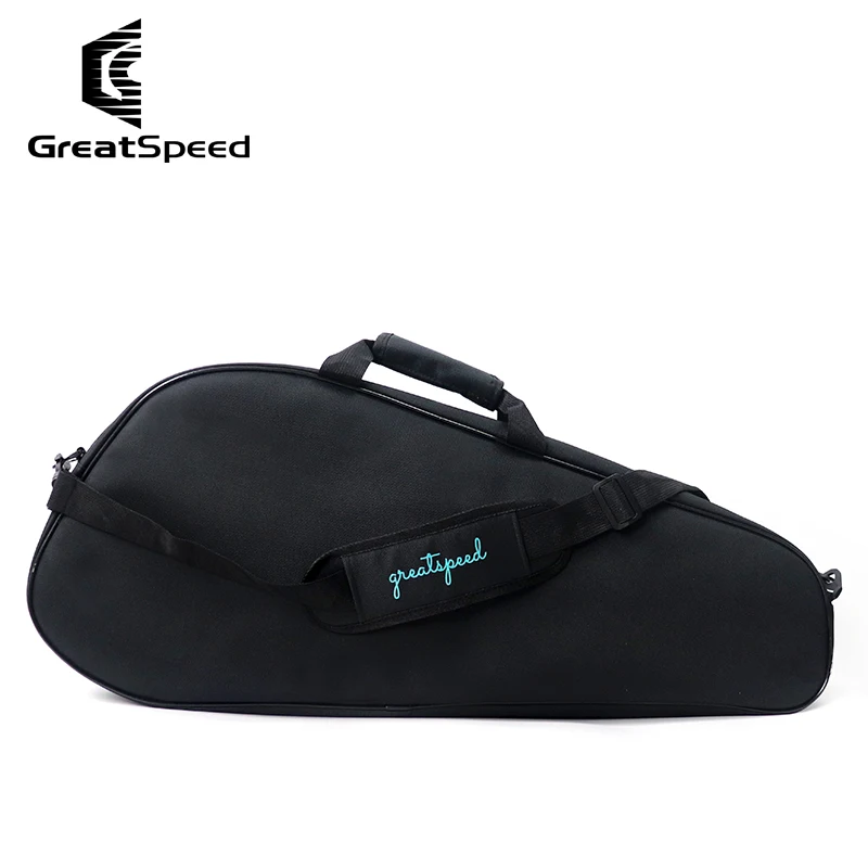 GREATSPEED Confezione da 3 borse per racchette da tennis con tracolla per uomo e donna, borsa dedicata per racchette da badminton