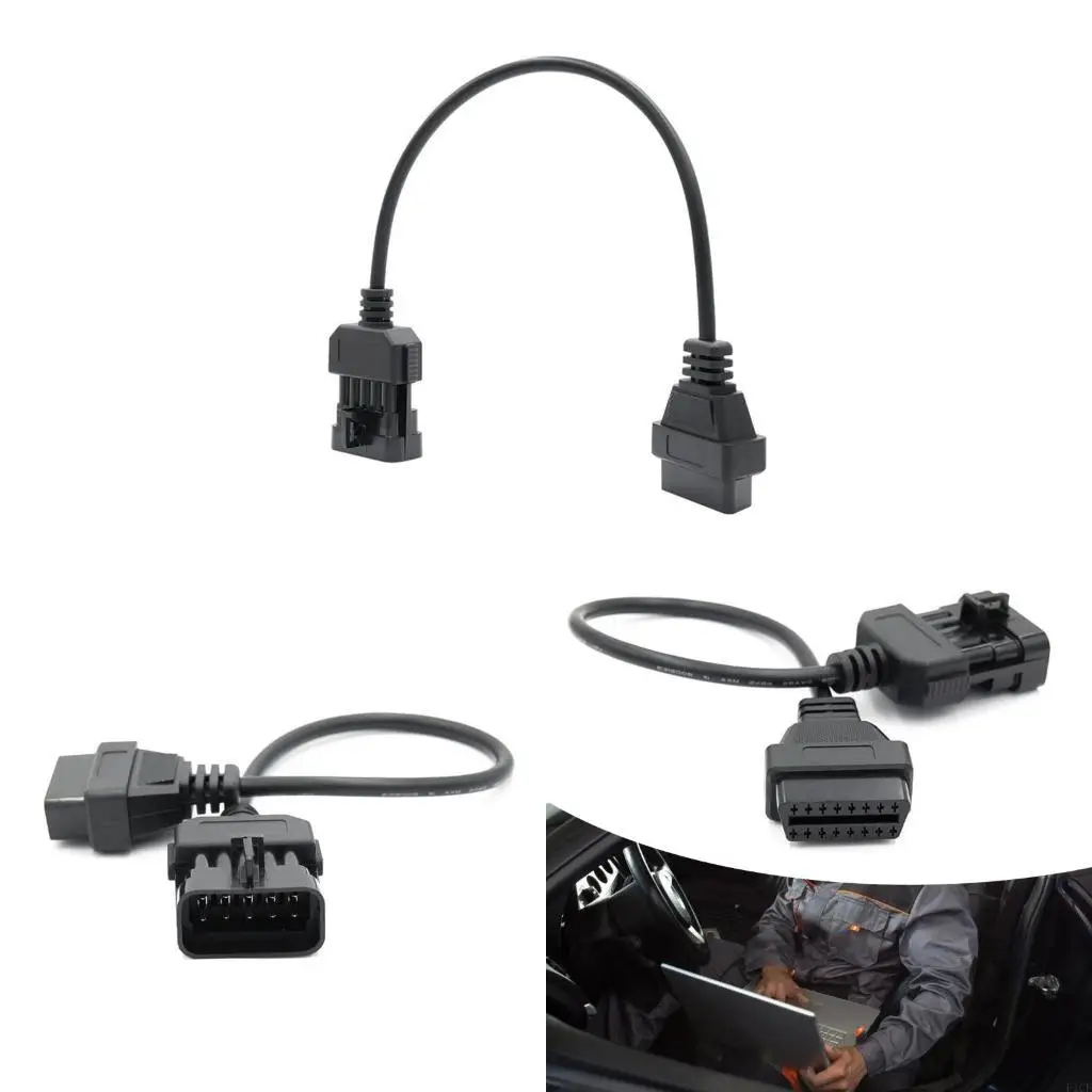 F1CF Efficient 10 Pin OBD2 Diagnostic Cable Suitable for Enhances Car Health Monitoring & Troubleshooting Fast Error Reading