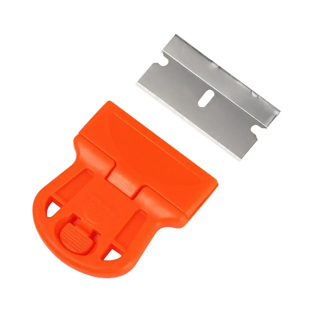 Plastic Scraper Mini One-Sided With Blade Squeegee Steel Blade Cleaner For Cars