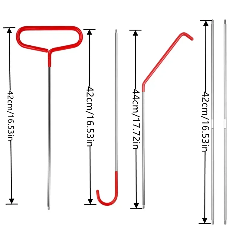 Car Door Tool Kit Inflatable Air Pump Auto Window Door Open Fixing Gripper Tools Long Reach Kits with Carrying Bag