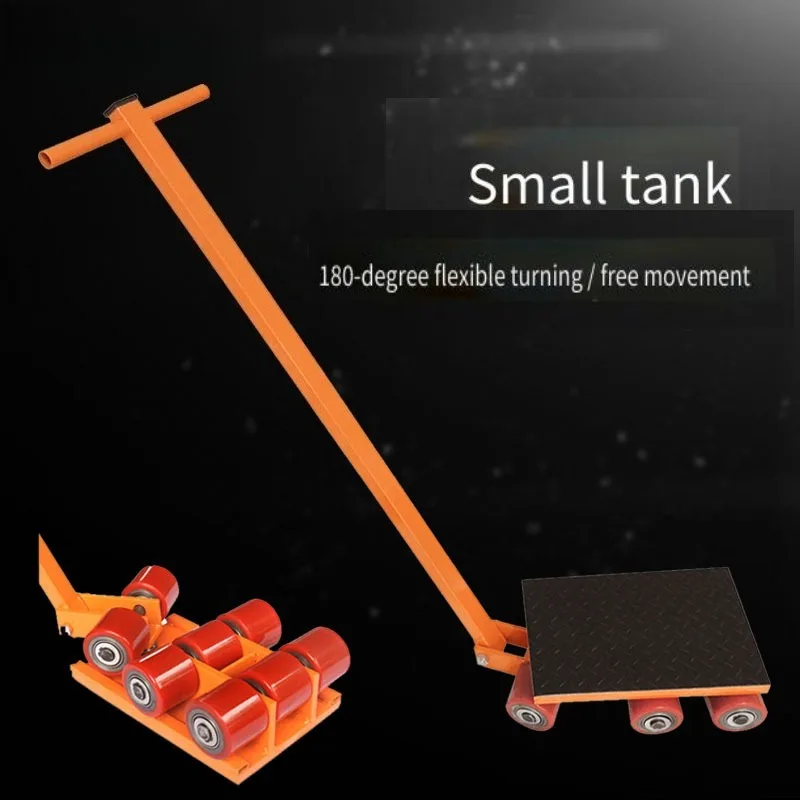 

High Load 180 Degree Rotate Moving Dolly With Traction Bar Die Mover Skate For Warehouse Heavy Equipment Safe Shifting