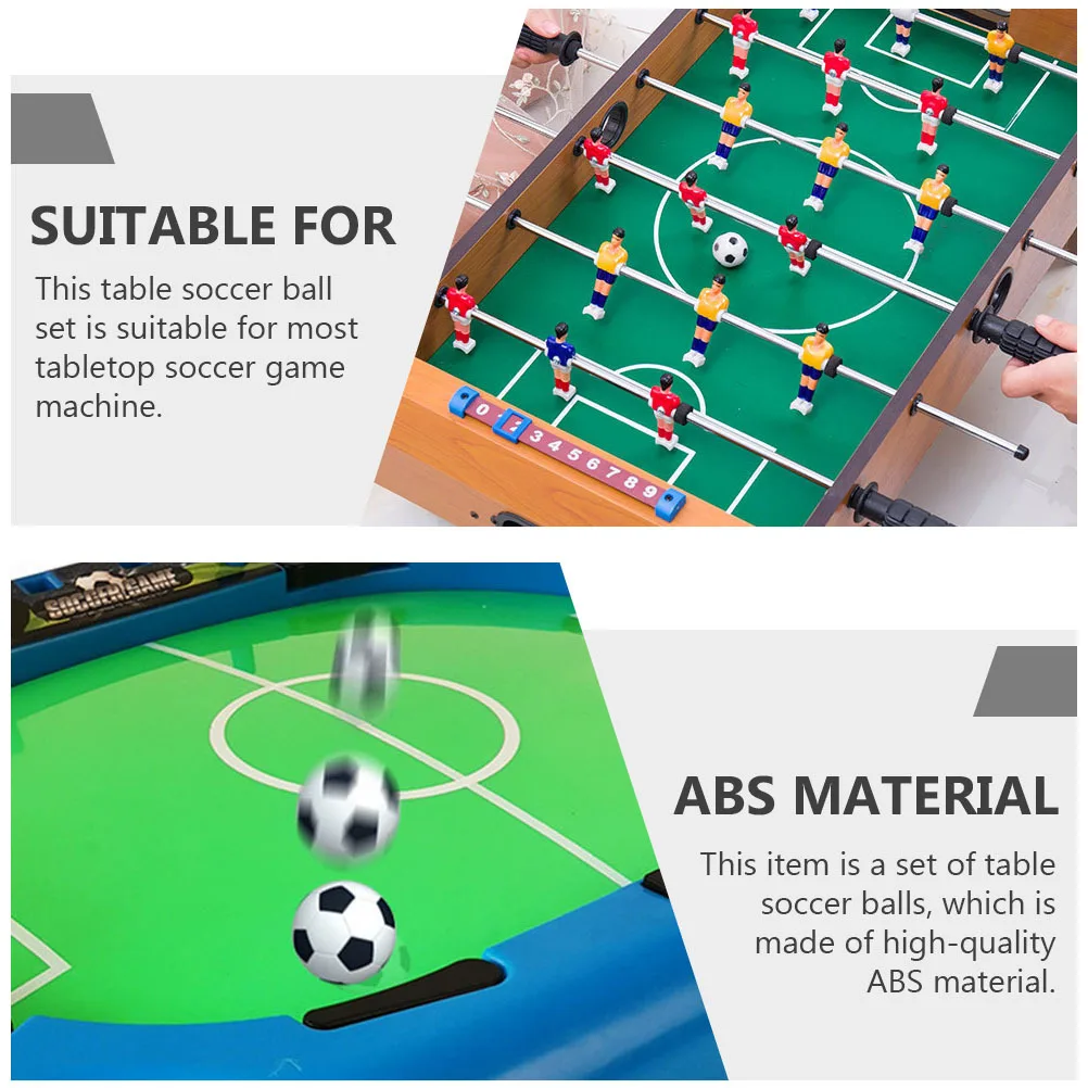 24 قطعة كرات كرة القدم الطاولة استبدال كرة القدم لسطح المكتب ألعاب كرة القدم كرات الطاولة الصغيرة كرات كرات القدم البلاستيكية عيد ميلاد #3