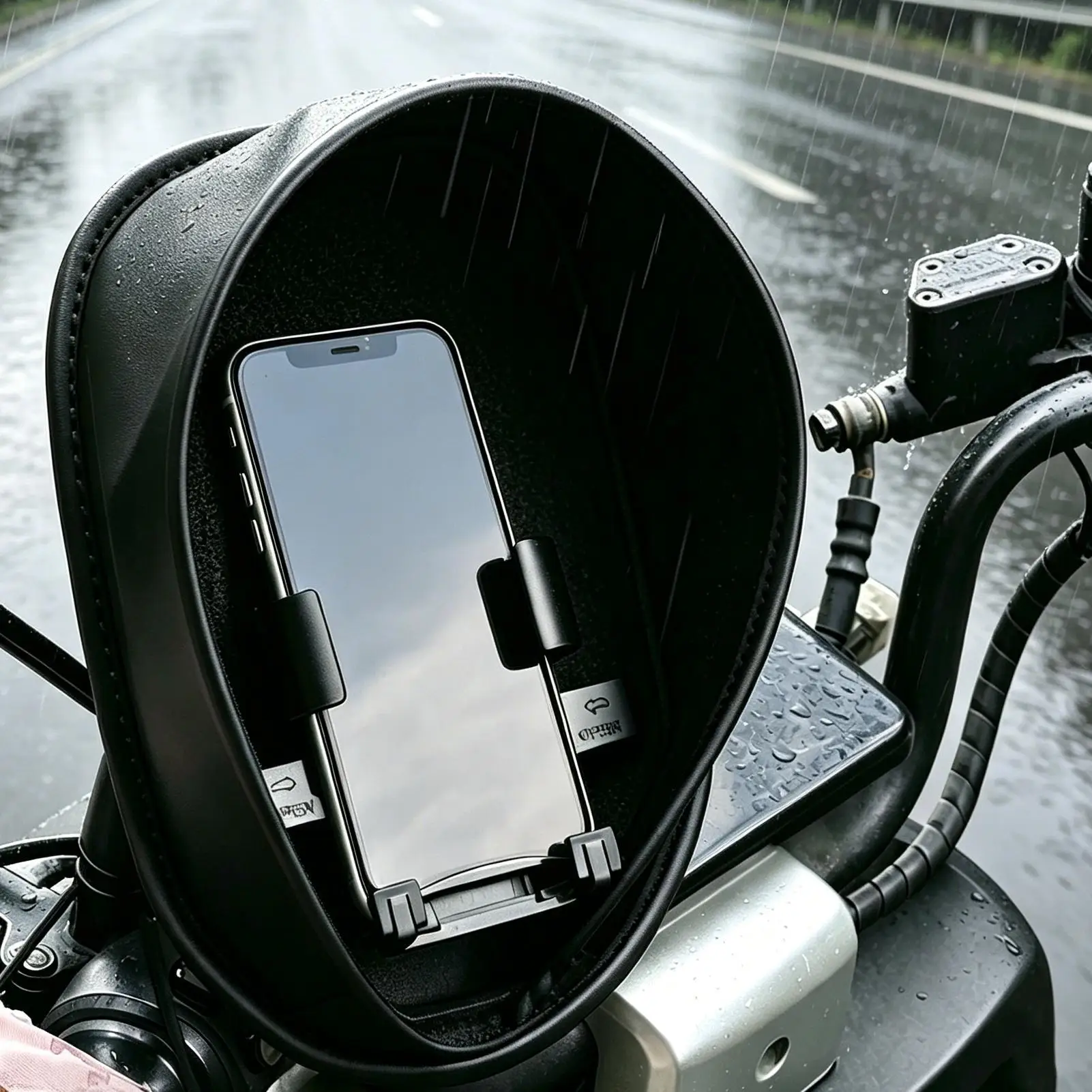 Anti Glare Sun Rain Phone Shade Cover Non Slip Protector For Outdoor Riding Driving Delivery Daily Commute Cyclists Men Women