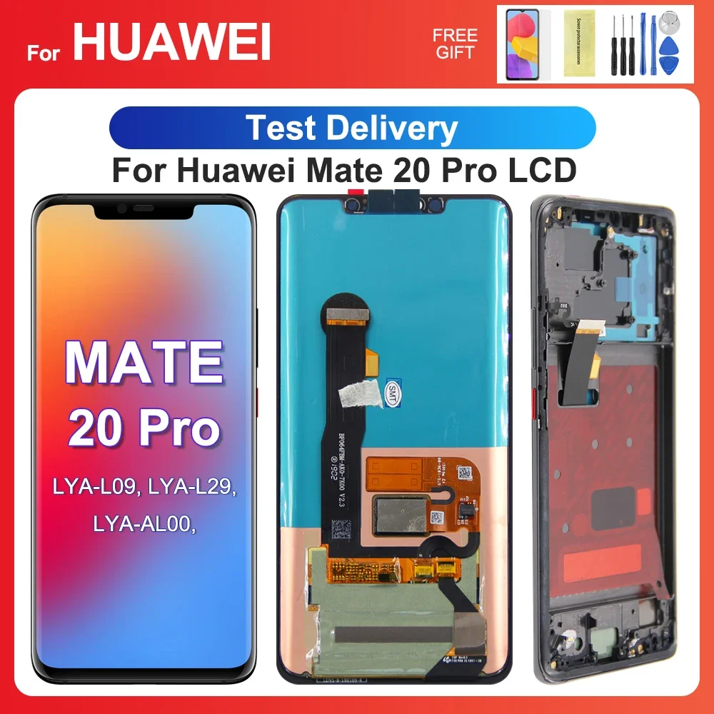 For HUAWEI Mate 20 Pro 6.39''For  Mate20 Pro LYA-L09 L29 AL00 LCD Display Touch Screen Digitizer Assembly Replacement