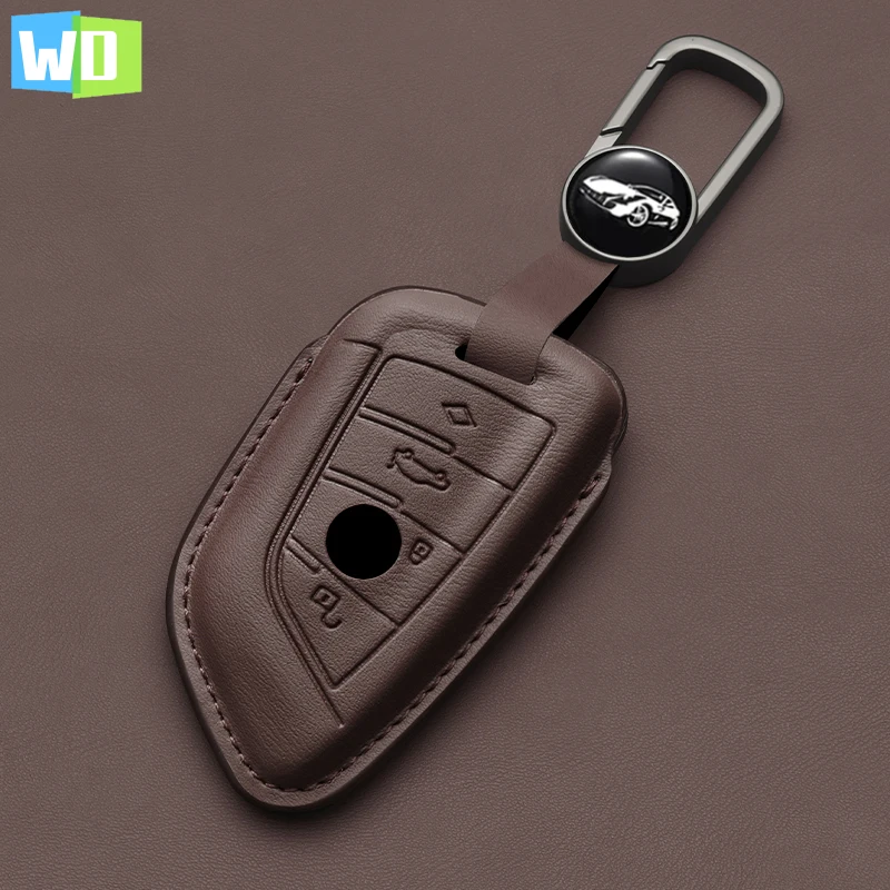 

Leather Car Key Case Same Color Interior For BMW G20 1 3 5 7 Series X1 X3 X5 X7 F10 F20 F32 F34 F21 F30 F31 G30 G01 G02 F15 F16