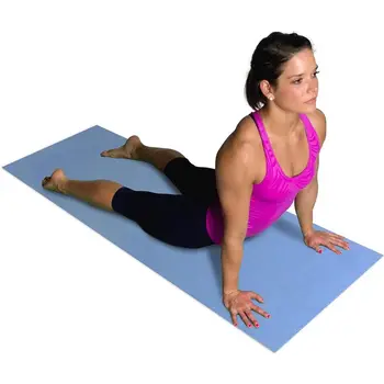 Träningsmatta med hög dragkraft för yoga och fitness - Säker och halkfri yta för hemma- eller studioträning 6 best sales Workout pad - №5