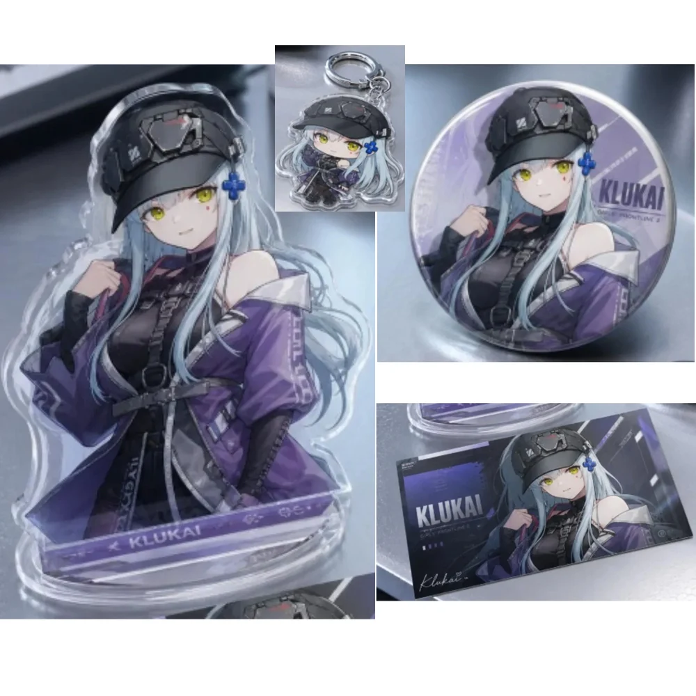 Game Girls' Frontline‌ Acrylic Stand Model Small Cards Plaque Desktop Decoration Brooch Keychain Jewelry Cosplay Decoration