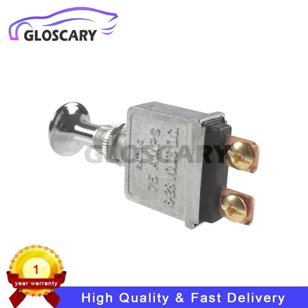 1PC Push Pull Switch Heavy Duty 75 Amp Pull Switch 6-28V DC 2 Position Spst On/Off for Automotive, Trucks, Off-Road