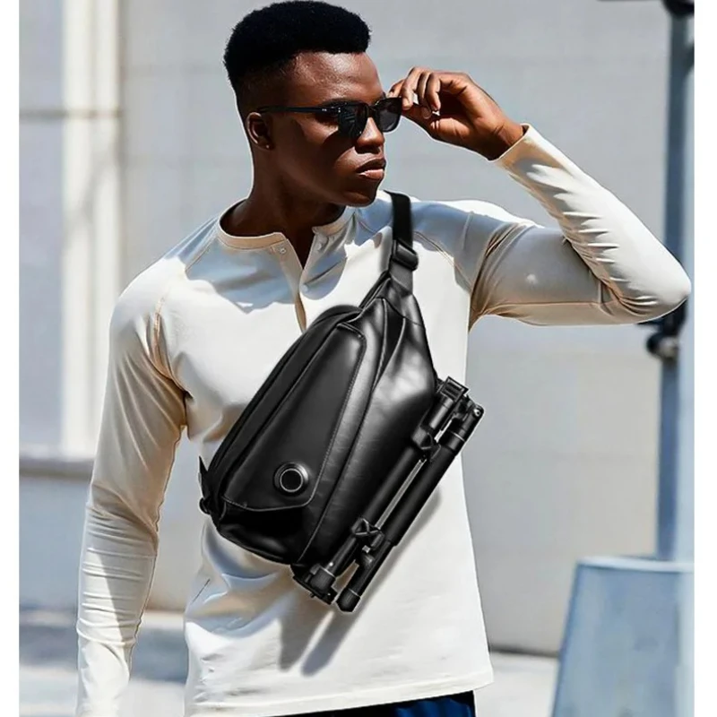 Lightweight, Luxurious, Durable, Multifunctional Digital Device Portable Storage Camera Shoulder Bag Tripod Camera Bag