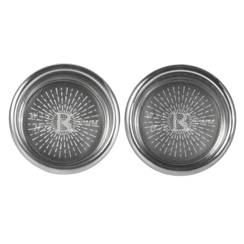 58mm Espresso Filter Basket 304Stainless Steel Coffee Ground Strainer Double Layer Cup Espresso Powder Bowl for Coffee