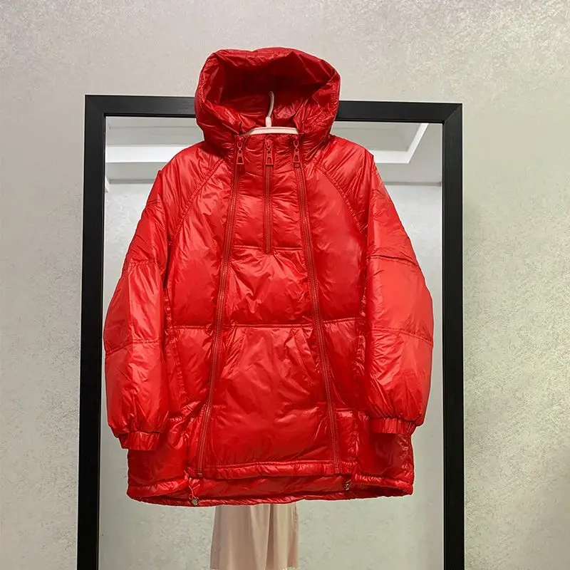 

Women's Autumn Cotton Coat Tops Jacket Zipper Maternity Large Size Thickened Warm Leisure Comfortable Versatile Vintage JJ1347