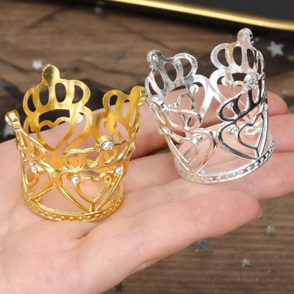 Birthday Gifts Crown Cake Decoration DIY Craft Mini Cake Decorating Tool Rhinestones Party Supplies Hair Accessories for Cake