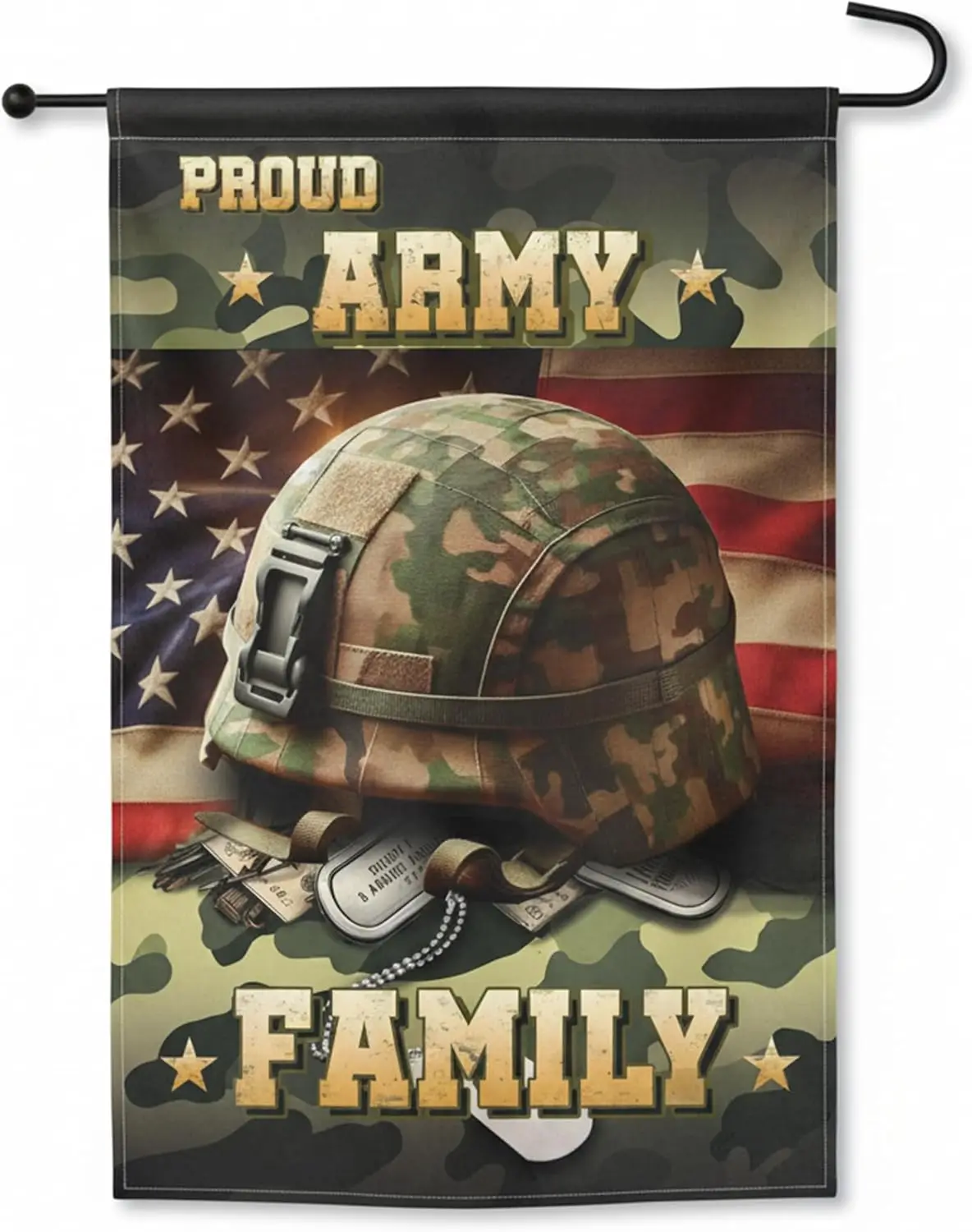 Army Family Garden Flag 28x40 Inch - Double Sided Patriotic Military Decor for Veterans & Families, All-Weather Outdoor  XXP SSL