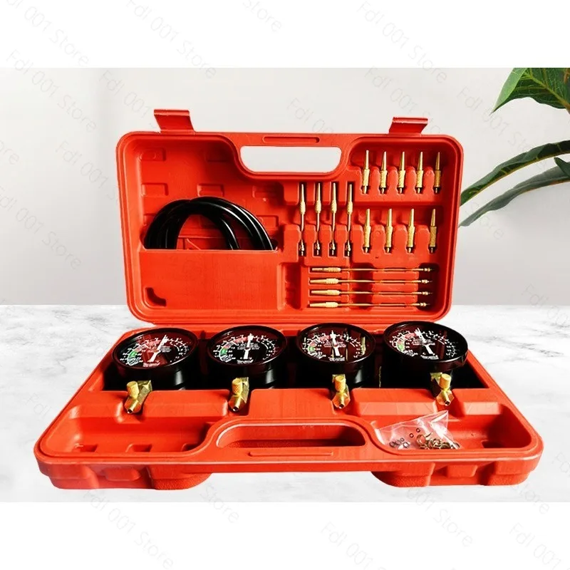 4 Gauge/Set Fuel Vacuum Carburetor Motorcycle Synchronizer Carb Tools Balancer Meter