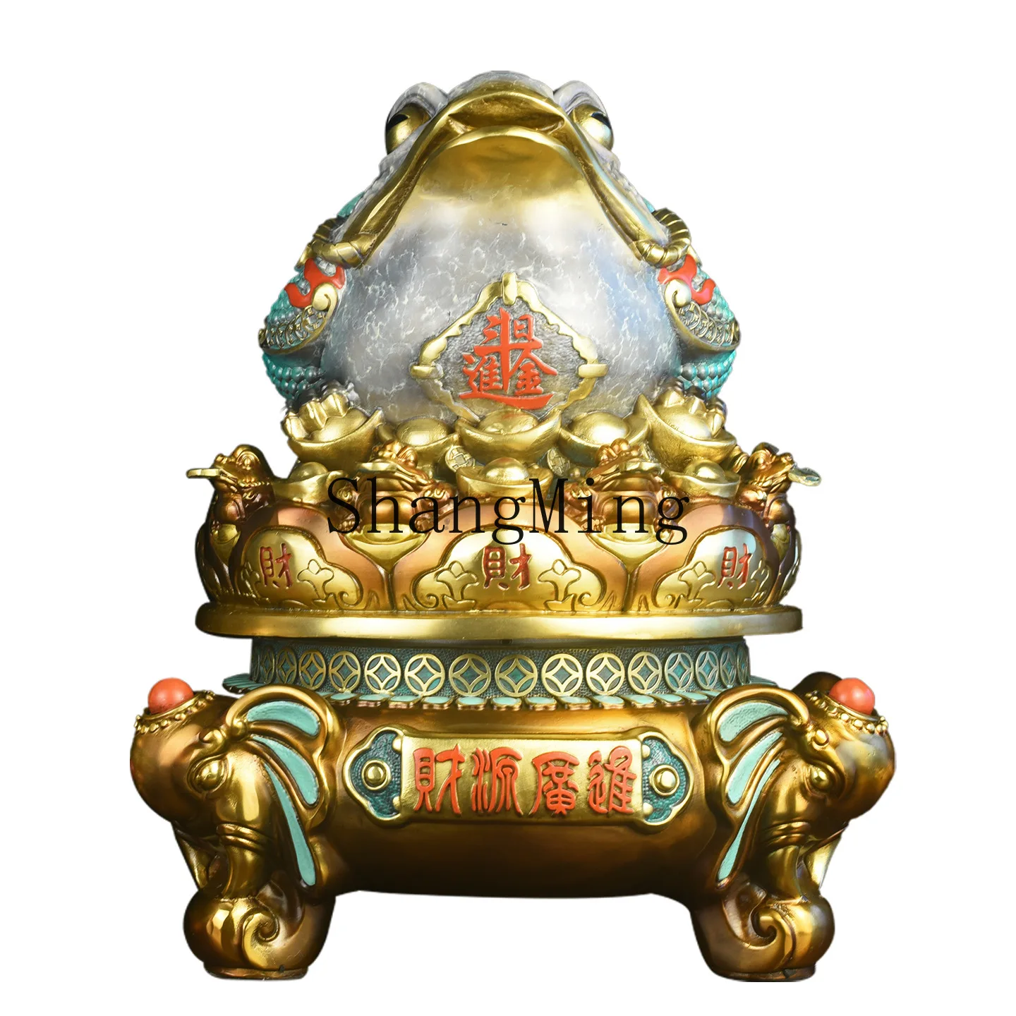 

CL golden toad cornucopia ornament handicrafts living room office checkout page three-legged golden cicada toad opening gift