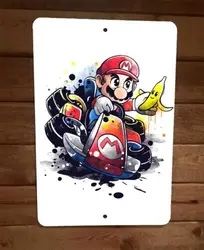 Marios Banana Peel Kart 8x12 Metalowy znak ścienny Plakat dla graczy wideo