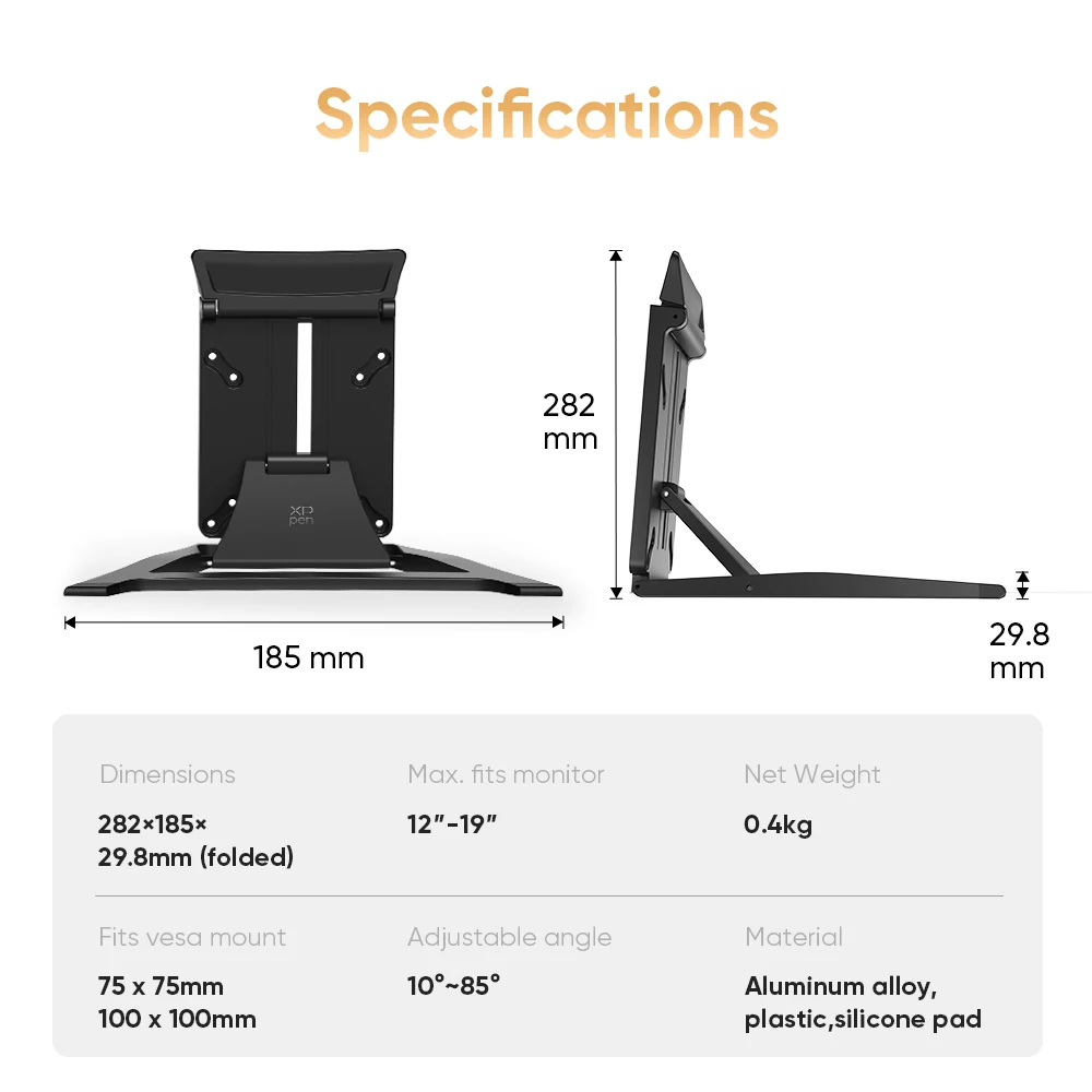 XPPen ACS18 Stand for Artist Pro 19 10-85° Adjustable