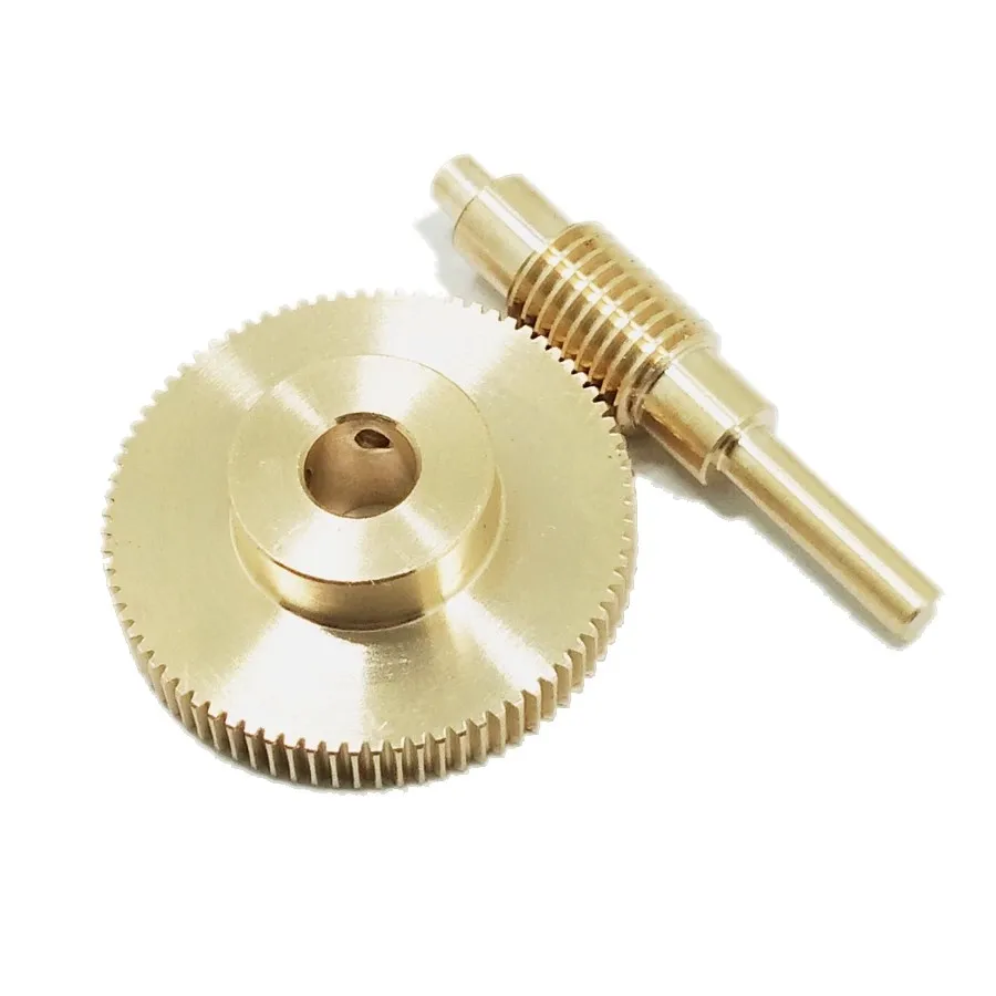 0.3 module precision turbine worm gear reducer 1:80 100 teeth