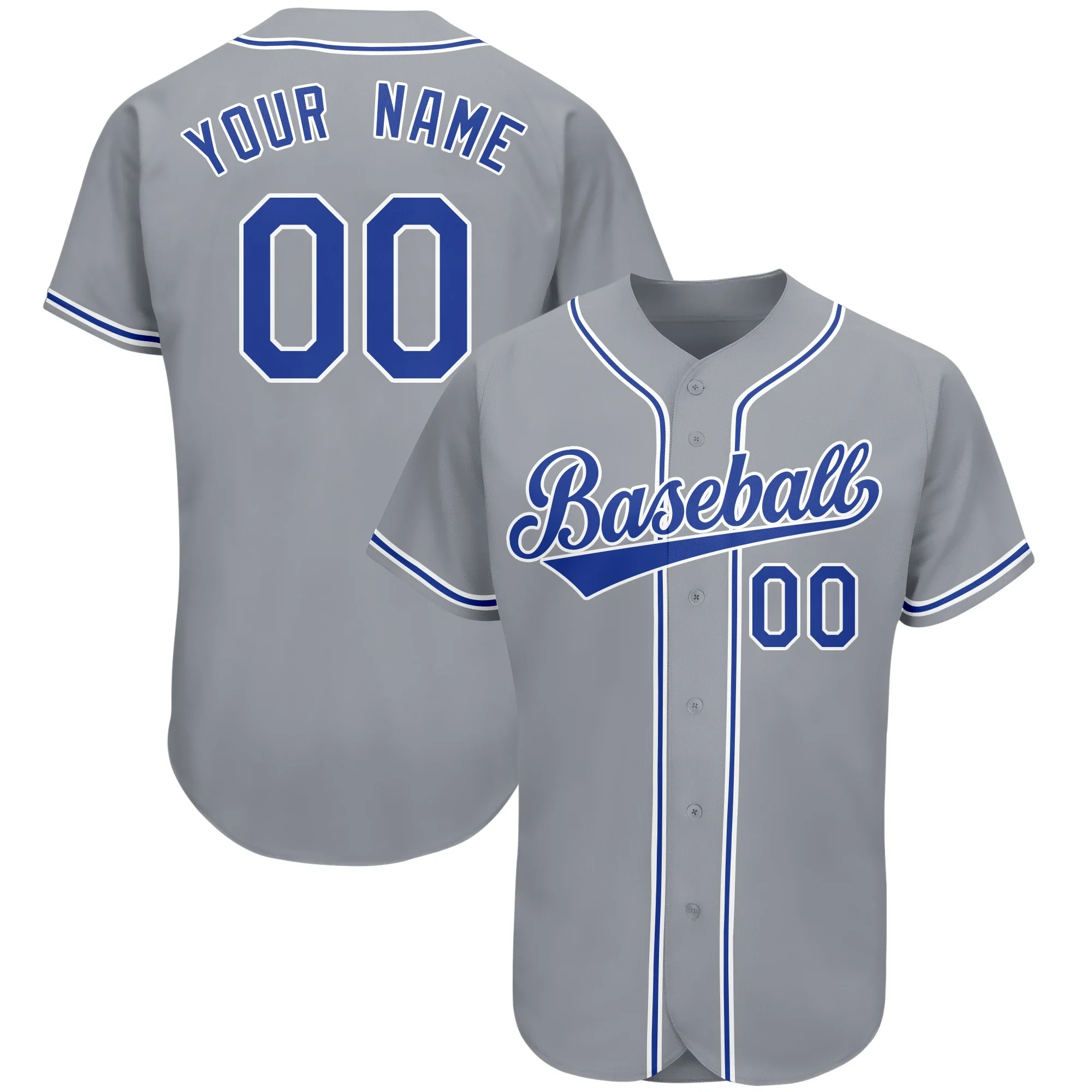 Personalized Custom Baseball Uniform Design Embroidery Your Team Name Number Cardigan Breathable Sweat-absorbent Baseball Jersey