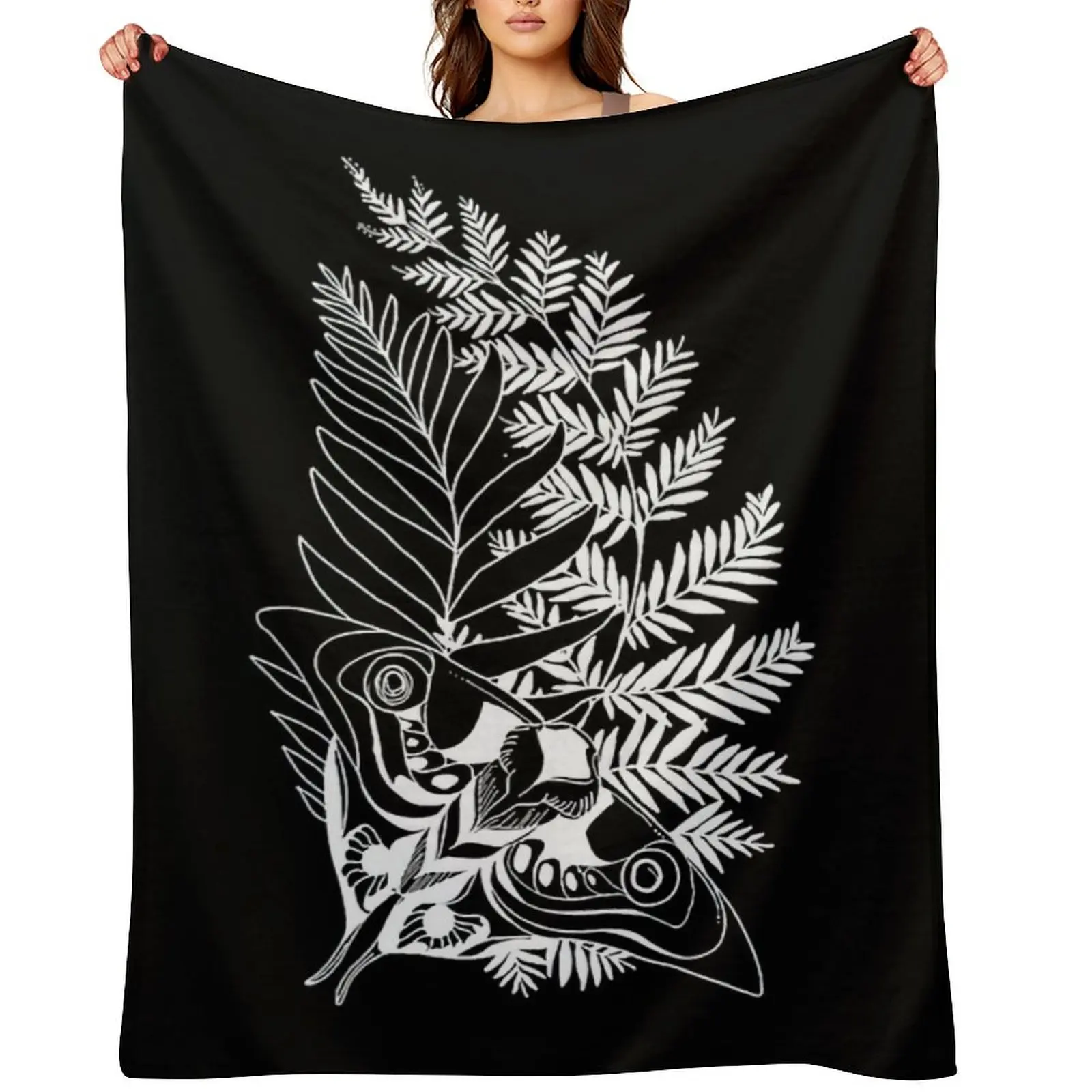 

Ellie Tattoo Throw Blanket Bed linens Sofa Quilt Hairy warm winter Blankets