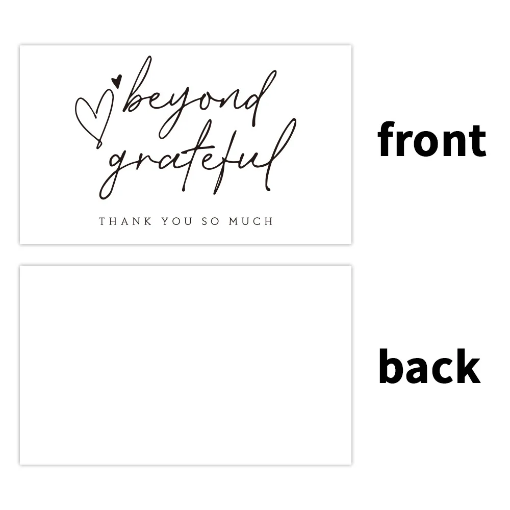 25Pcs/Pack Thank You for Your Order Card Business Card Small Business Gifts Decoration Goods Business Package Decor Follow Card view 2