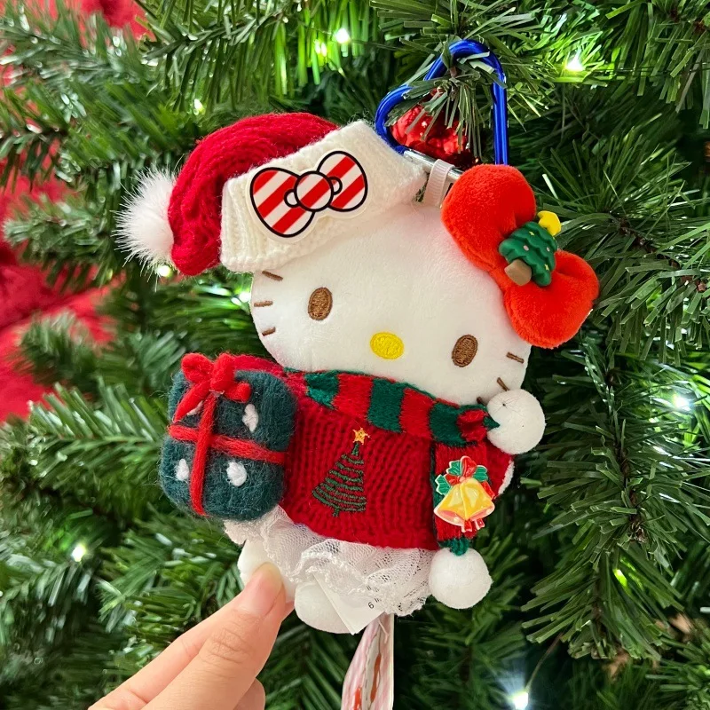 New Hello Kitty Plush Keychain DIY Cute Plush Chef Hat Apron Costume Bag Accessory