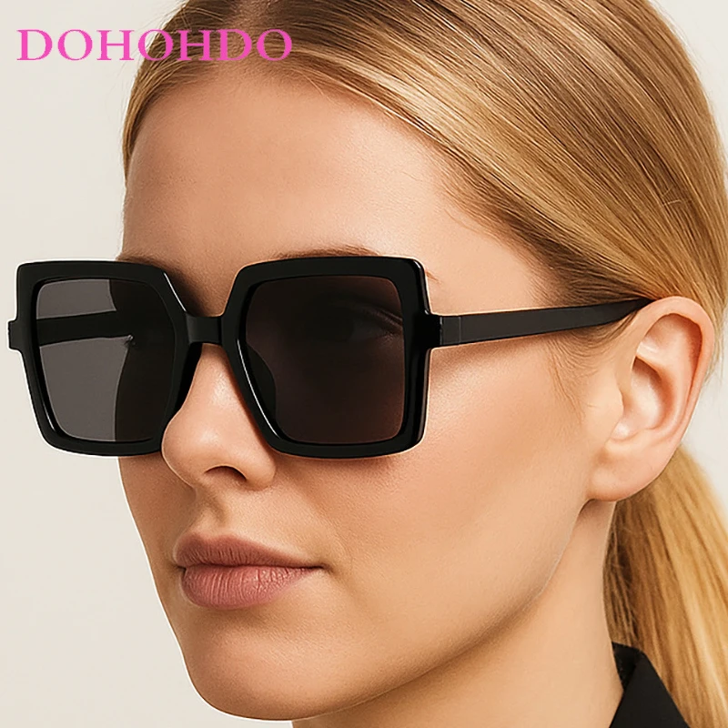 

Retro Oversized Square Women's Sunglasses 2025 Brand Designer Men Eyewear Outdoor Driving Shade Ladies Sunglasses Lentes UV400
