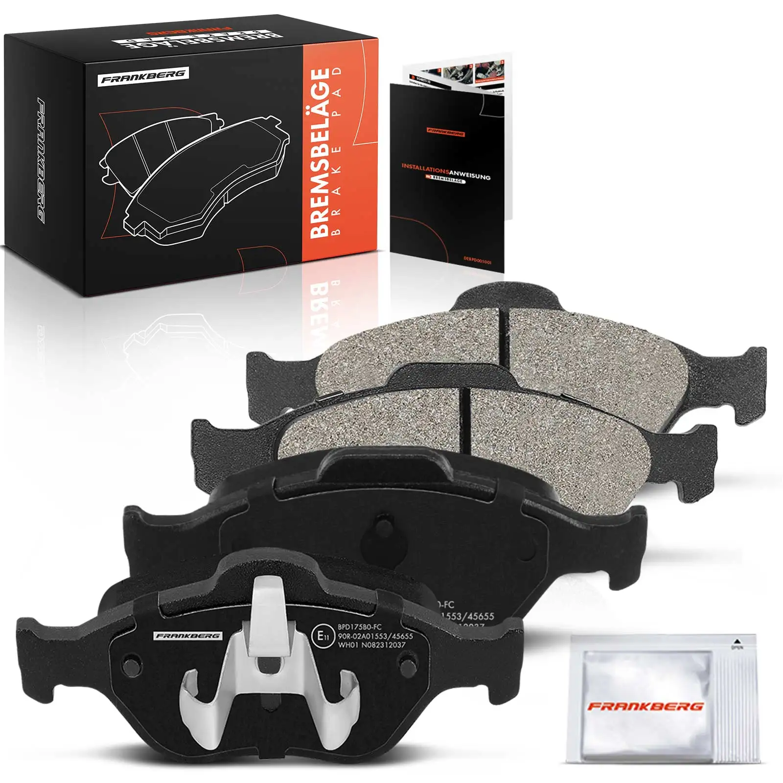 Plaquettes de frein avant Frankberg 4x pour Ford Fiesta IV Van, Fusion KA, Puma Street, Mazda 121 III 2 DDY23328Z9C 1101464