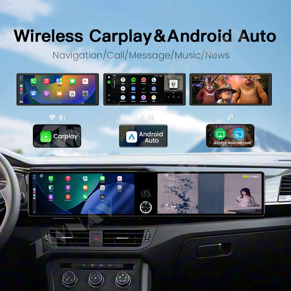 

Android 13 Carplay 24.6 inch Touch Screen Wireless Carplay For Volkswagen Tayron 2019-2022 GPS Navigation WIFI 4G Head Unit