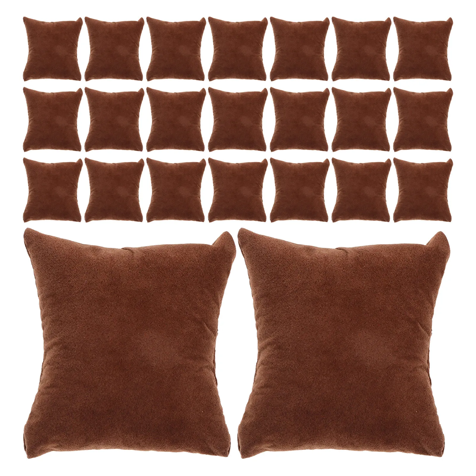 

30Pcs Brown Watch Cushion Display Pillows Jewelry Organizer Soft Pads for Bracelet Wristwatch Box Storage Watch Box Pillow