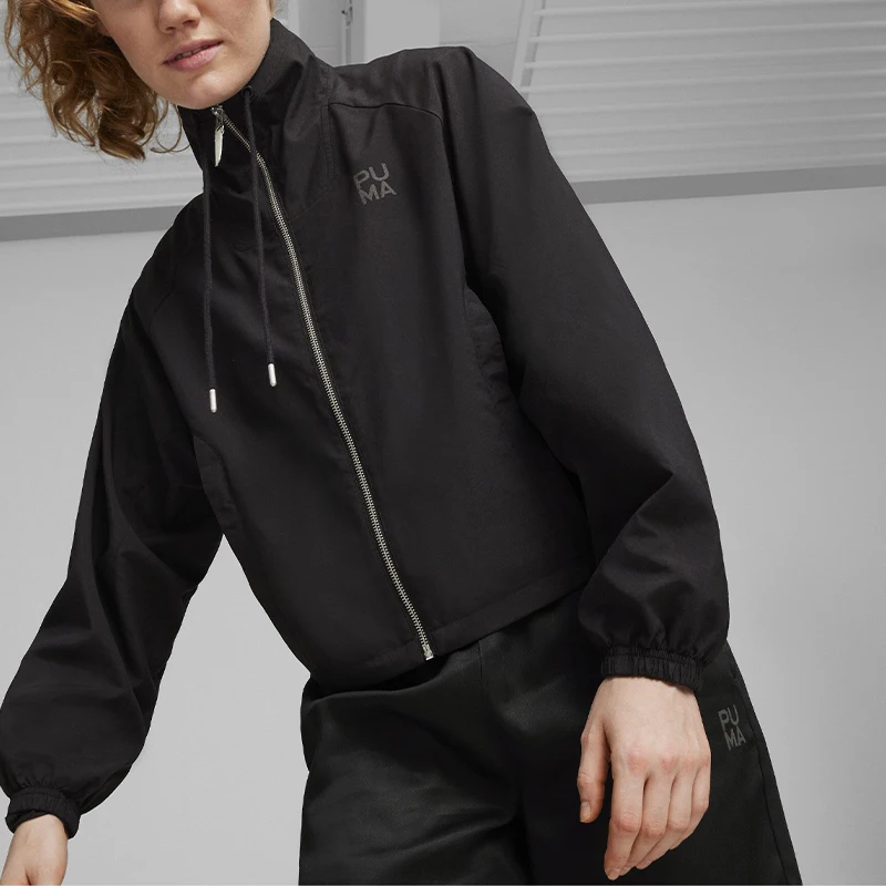 

Puma, новая весенняя женская свободная повседневная тканая куртка со стоячим воротником 626047-01