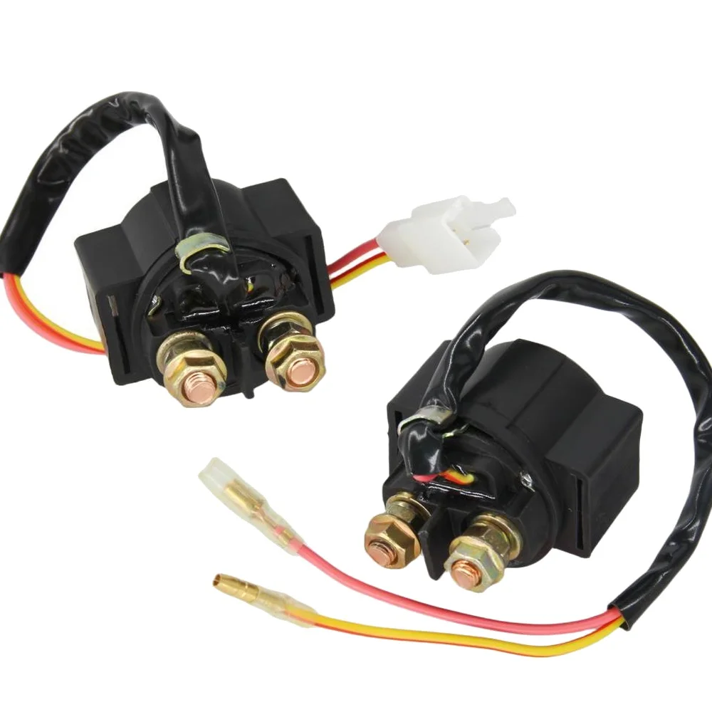 Motorcycle Starter Relay Solenoid GY6 CG 50cc 125cc 150cc 250cc ATV Dirt Bike Scooter Go Kart 2 Pin Plug Wire Accessories
