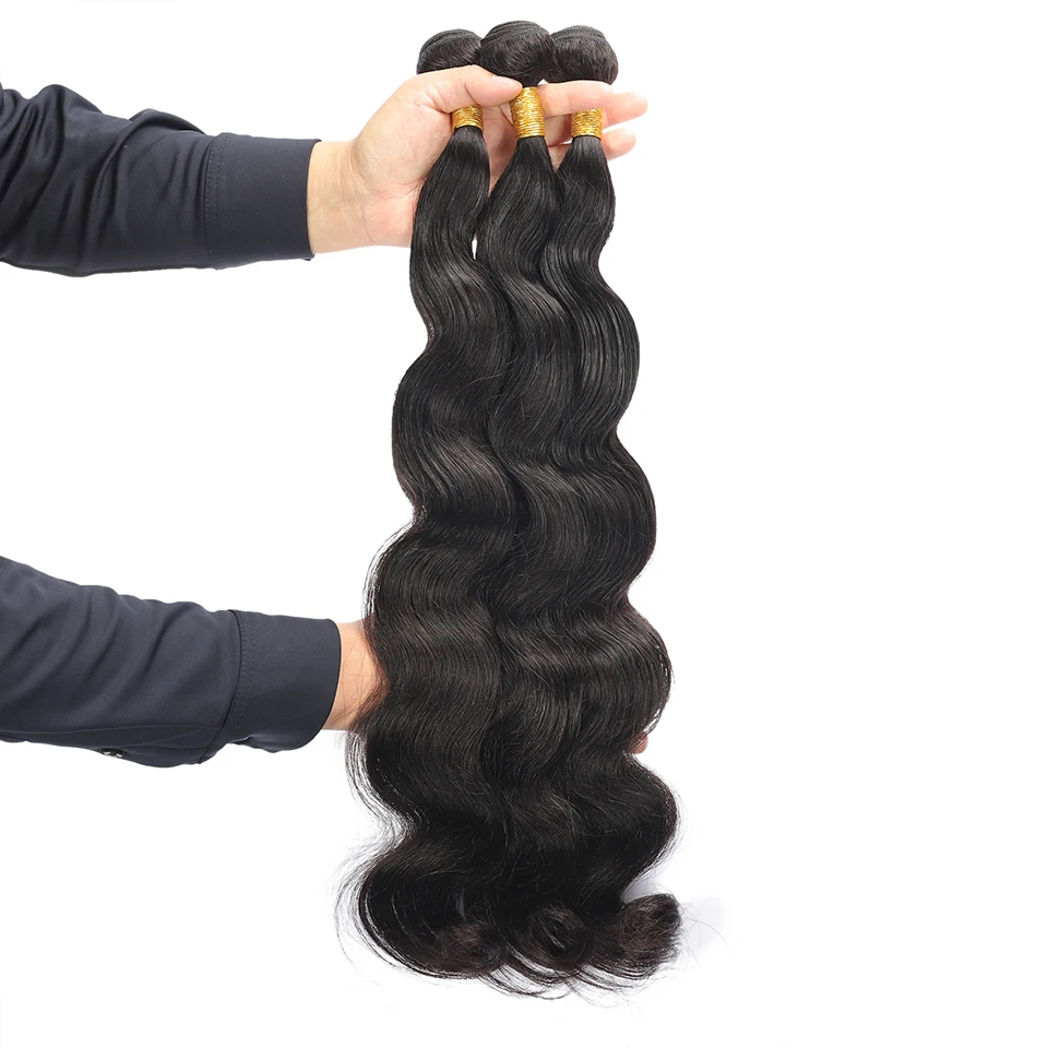 Peruvian Body Wave Human Hair Bundles Weaving Virgin Hair 30 Inch Cheap Price 1/3 Pcs Bundles Wholesale Natural Hair Extensions